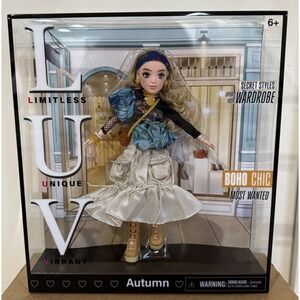 LUV Premium Fashion Doll AUTUMN Boho Chic Limitless Unique Vibrant NEW SEALED!